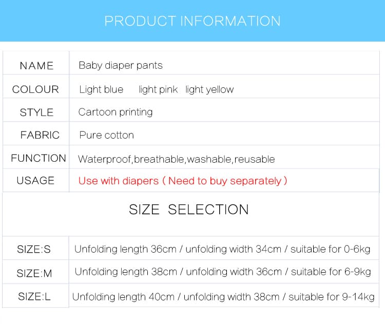 Cloth Diaper for kids