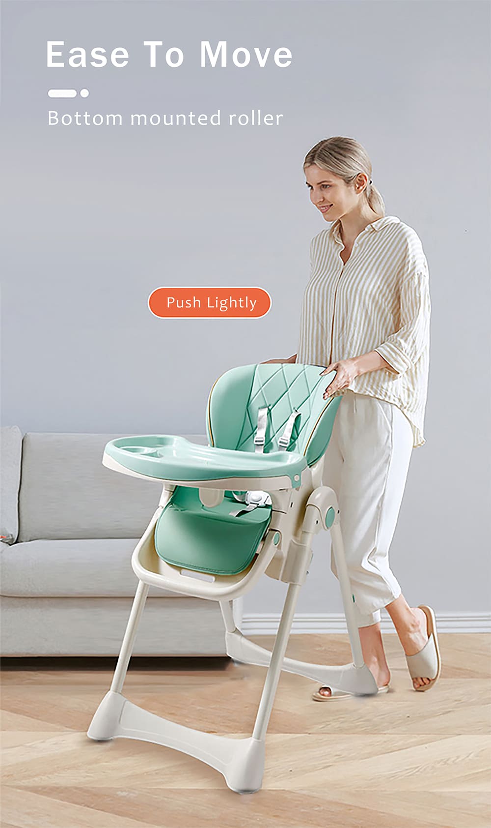 wooden high chair