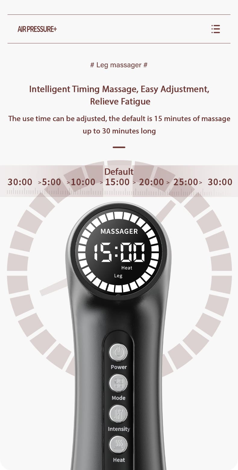 electric vibrate leg massager with heating