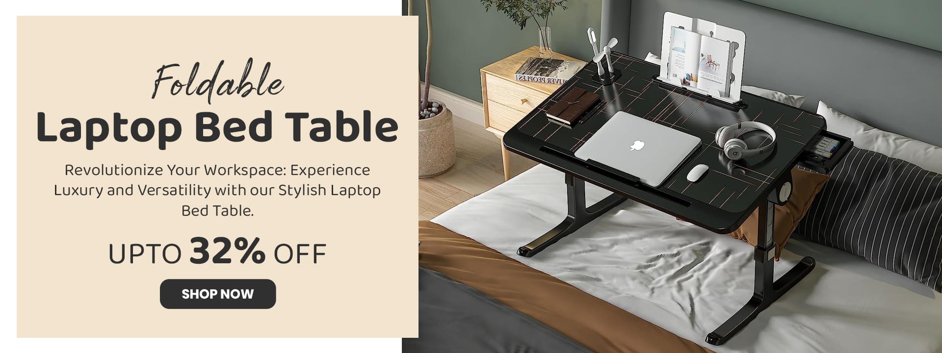 Foldable Laptop Bed Table