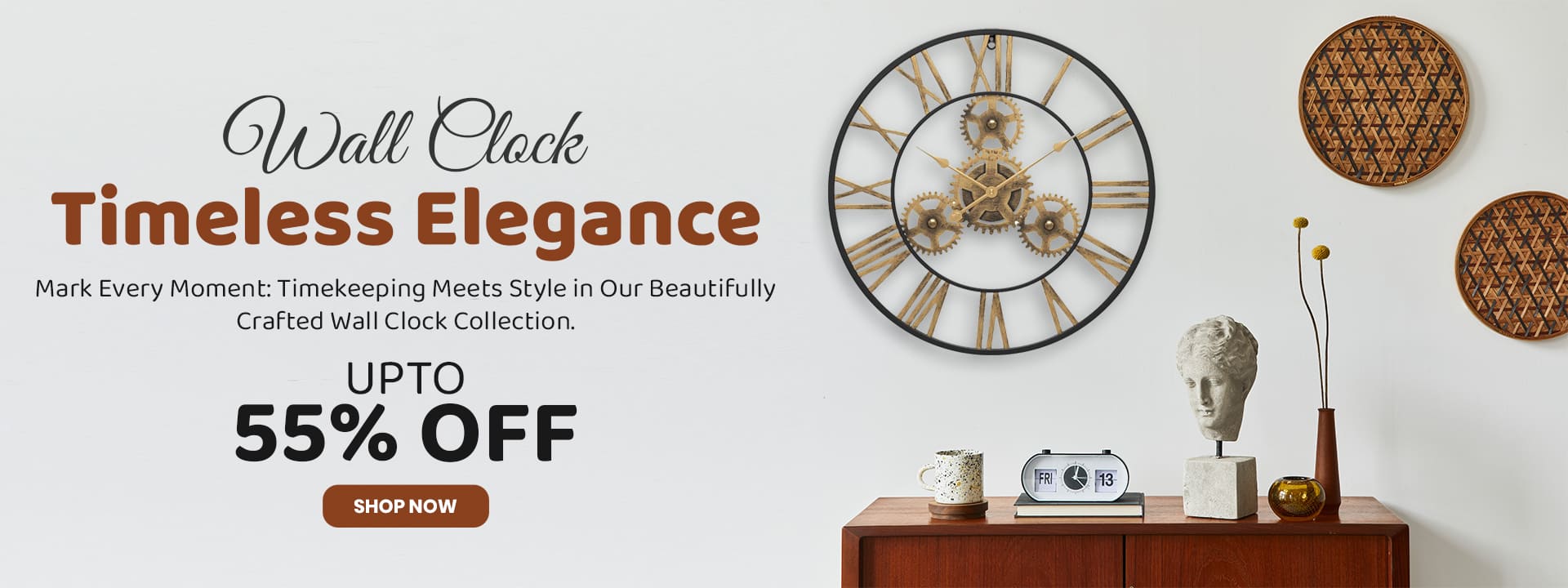 Wall Clock Collections buy now upto 55% discount