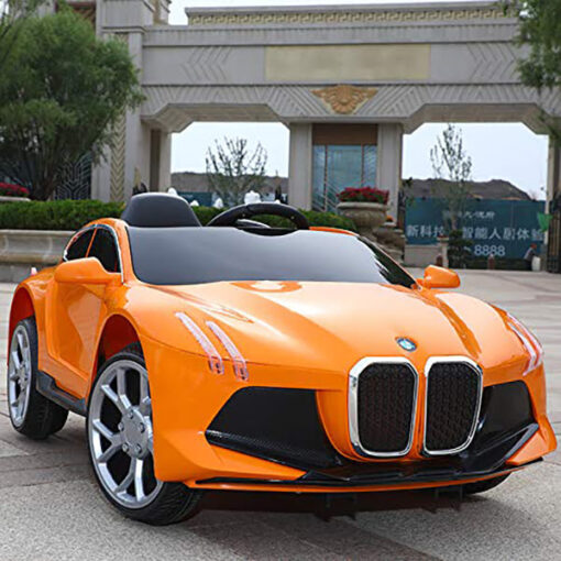 StarAndDaisy Battery car (7188), Rechargeable, Dual Drive, Dual Battery Multifunctional Car for Kids 0-5 Years (Orange)