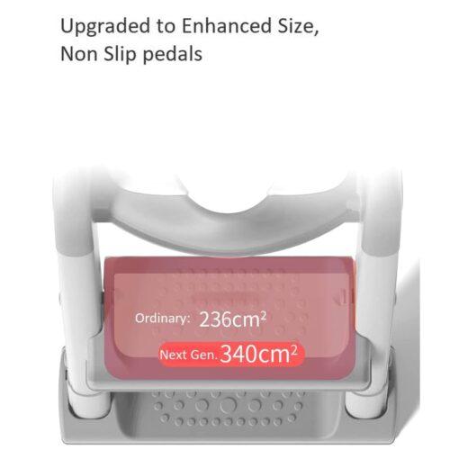 StarAndDaisy Potty Training Seat with Ladder, Toddler Potty Seat for Toilet with Step Stool for Kids, Splash Guard and Wide Pad for Boys Girls, Stable Without Slipping Grey - Image 4