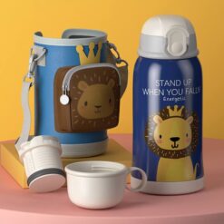 StarAndDaisy Smart Kids School Water Bottle SUS Insulated Blue