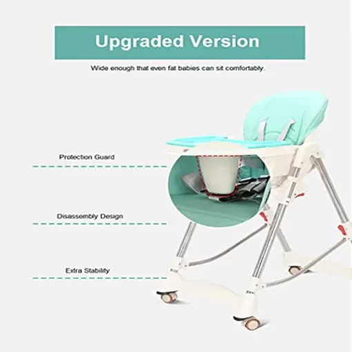 StarAndDaisy Dinesmart Multi-Adjustable Folding, Baby High Chair (Brown) - Image 5
