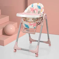 Buy Baby Eating Chair / Booster Seat Adjustable Portable (Graffiti Pink)