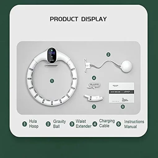 SND by StarAndDaisy- 360° Fitness Weighted Hula Hoop with LED Counter for Weight Loss, Workout & Fitness - Image 7