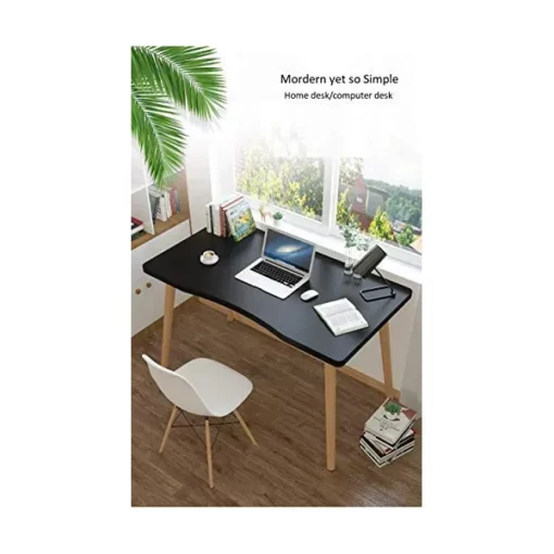[Refurbished] Utilite Nordic Study Table for Modern Homes, Multi-Purpose Office Desk Workstation, One Step Installation (Black, 100 X 60 cm) StarAndDaisy - Image 4