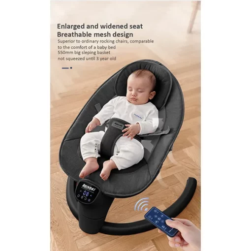 Ronbei (UK) Motion Plus Vibration Baby Rocker with Music (0-12m) - Premium Built and Quality (Age: 0-24month) - Image 11