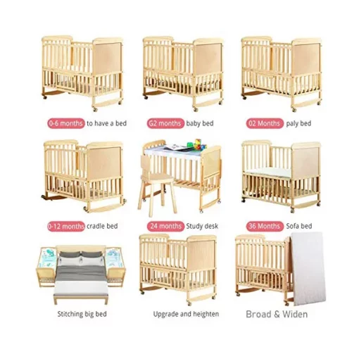 [Refurbished] StarAndDaisy Kids Bed cot for 0-4 Years with guardrail, Load Bearing <40 kg - 120cm Size - With Soft Mattress Set and Mosquito Net - Image 7