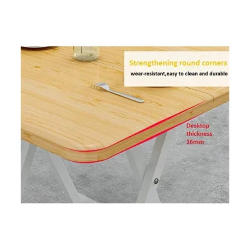 SND Homes Scissor Table, Easy Folding, Multipurpose Lawn Coffee Table with Chair, Large Size (White 70 X 70 cm Table (Without Chairs)) - Image 3