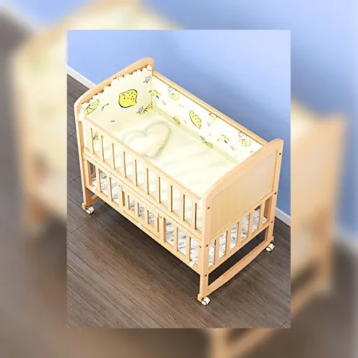 [Refurbished] StarAndDaisy Kids Bed cot for 0-4 Years with guardrail, Load Bearing <40 kg - 120cm Size - With Soft Mattress Set and Mosquito Net - Image 5
