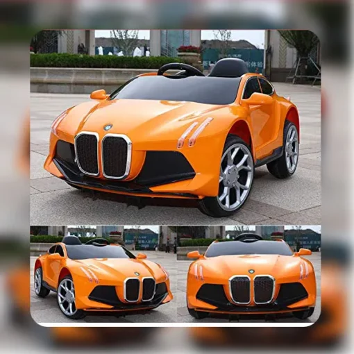 StarAndDaisy Battery car (7188), Rechargeable, Dual Drive, Dual Battery Multifunctional Car for Kids 0-5 Years (Orange) - Image 3