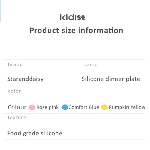 StarAndDaisy Baby Plates for Toddlers with straw, Silicone Plates with Suction Divided Kids BPA Free Microwave Dishwasher Safe, Plates - 3 Compartments (Yellow) - Image 4