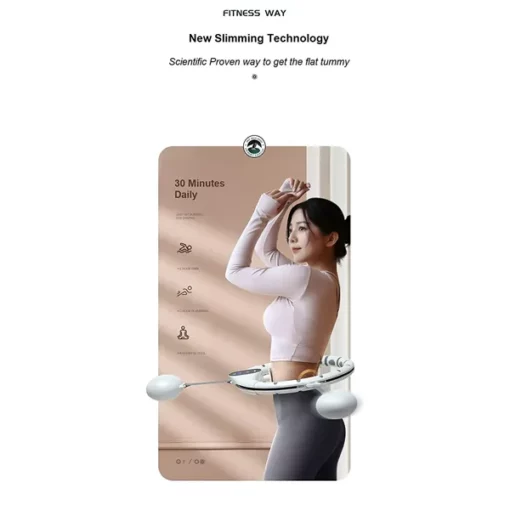 SND by StarAndDaisy- 360° Fitness Weighted Hula Hoop with LED Counter for Weight Loss, Workout & Fitness - Image 6