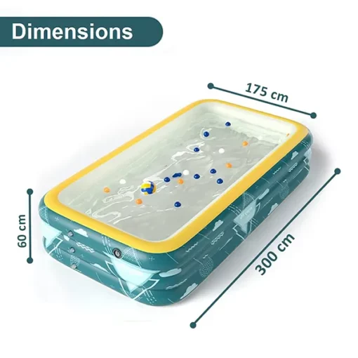 StarAndDaisy GenNext Wireless Inflation Swimming Pool for Kids with Wireless one Touch Inflation Gun for Kids and Adults (3 Meter Pool with Wireless Inflation) - Image 6