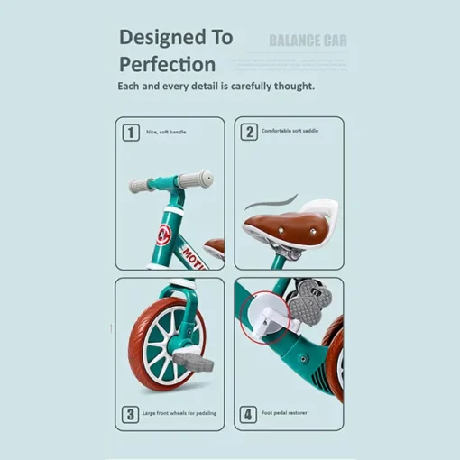 StarAndDaisy Balancing Bike cum Tricycle (Pink) - Image 6