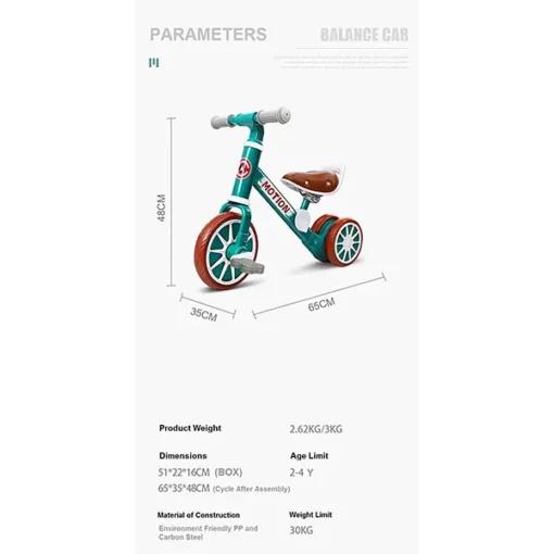 StarAndDaisy Balancing Bike cum Tricycle (Pink) - Image 3