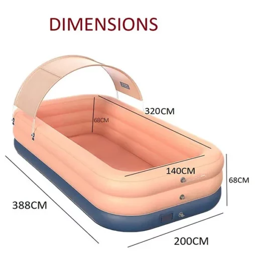 Self-Inflatable Family Large Size Pool (Self Inflatable 3.8 Meter Pool) - Image 2