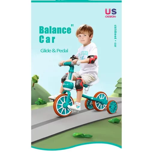 [Refurbished] StarAndDaisy Balancing Bike cum Tricycle (Green) - Image 4