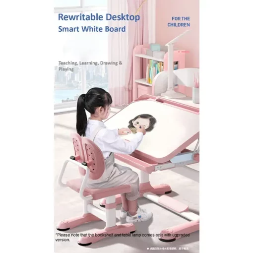 StarAndDaisy Smart Kids Multifunctional Study Table and Chair without LED Lamp and without Book Storage Shelf (Blue | R8 1.3) - Image 3