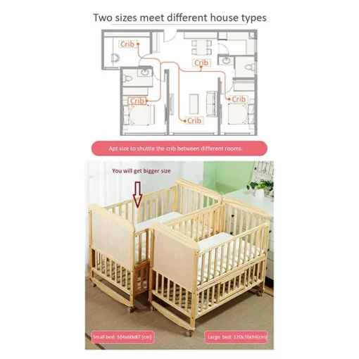 [Refurbished] StarAndDaisy Kids Bed cot for 0-4 Years with guardrail, Load Bearing <40 kg - 120cm Size - With Soft Mattress Set and Mosquito Net - Image 6