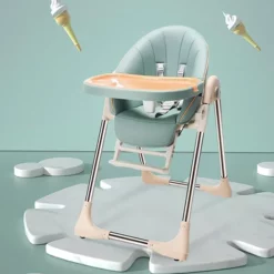 Buy Baby Eating Chair / Booster Seat Adjustable & Portable (Green Egg)