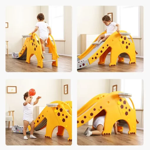 StarAndDaisy Dinosaur Slide Set With Hoop - Blue (Giraffe) - Image 3