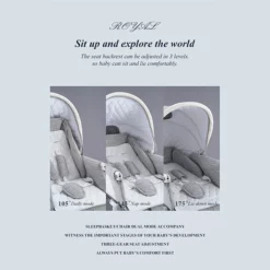 Premium Grey Baby Stroller