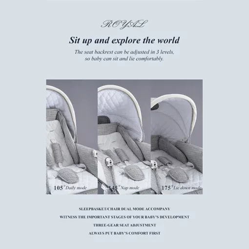 Premium Grey Baby Stroller