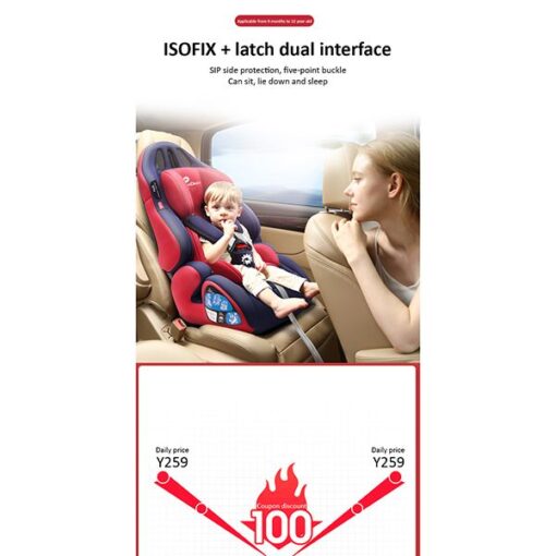 StarAndDaisy Baby Car Seat COMFORT UP, Booster Child Car Seat, with 5 Point Harness, SIP, for Toddlers, Infant, Group 1/2/3, 9-36 Kg, Up to 12 Years, Safety Certificate ECE R44/04 [Green] - Image 7