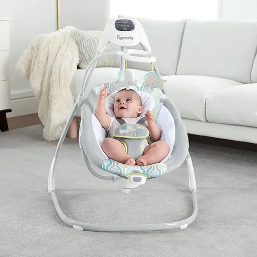 [Refurbished] StarAndDaisy International Baby Rockers Swings with Rotatable Toys with Two Ways Swing - up to 24-Month Babies - Image 7