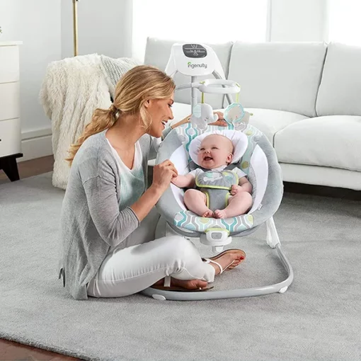 [Refurbished] StarAndDaisy International Baby Rockers Swings with Rotatable Toys with Two Ways Swing - up to 24-Month Babies - Image 3