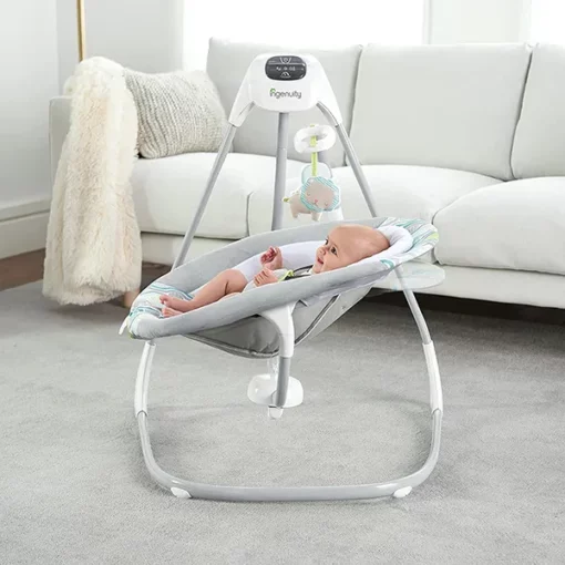 [Refurbished] StarAndDaisy International Baby Rockers Swings with Rotatable Toys with Two Ways Swing - up to 24-Month Babies - Image 4