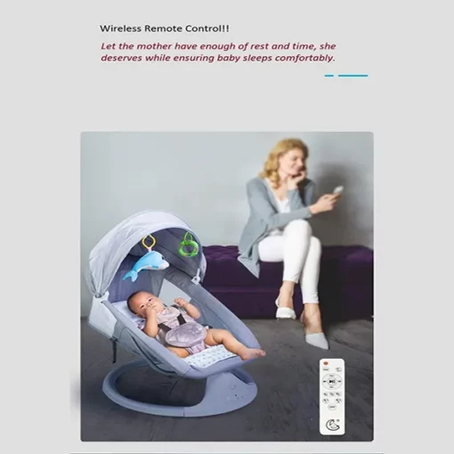 Premium Baby Swing Rocker cum Sleeper (Green) - Image 4