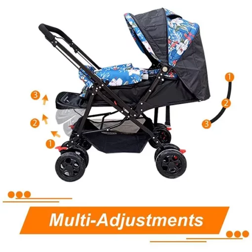 [Refurbished] StarAndDaisy Durable Sunshine Stroller Pram for Baby/Kids (Rainbow) - Image 3