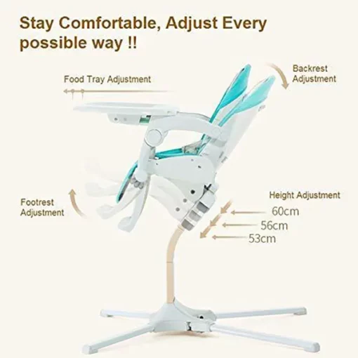 StarAndDaisy Octa Baby Foldable Single Post High Chair - Image 2