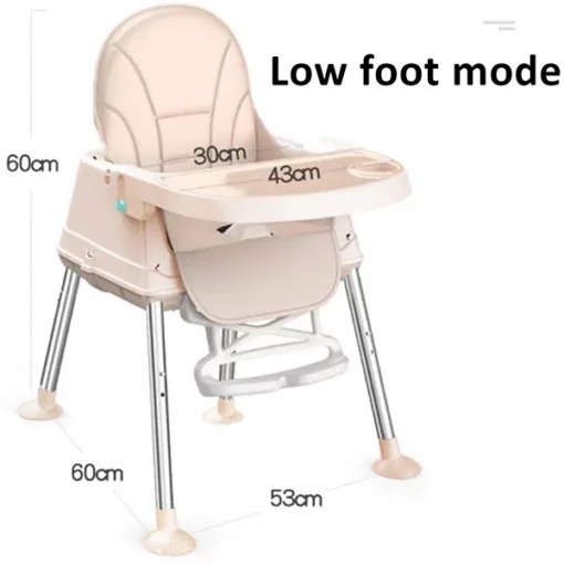 StarAndDaisy Comfort 4 in 1 High Chair - Booster Seat in Graffiti Prints (Blue) - Image 7