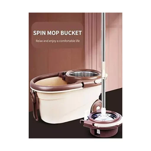 SND Homes Modular Design Easy Clean Spin Mop with SS Rod and Stainer - Image 3