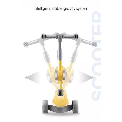 StarAndDaisy Sit N Slide Kids Kick scooter- 3 wheel scooter (Suitable for 2-10 Yrs) Adjustable Height, Foldable Scooter, Removable Seat, 3 LED Light Wheels, Rear Brake, Wide Standing Board, Outdoor Activities for Boys/Girls (Blue) - Image 13