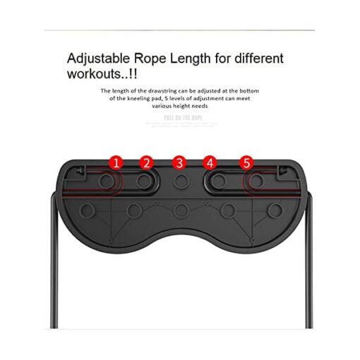 SND 360° Fitness Abdominal Workout Equipment - Adjustable Rope Length with Anti Slip Wheel Design - Image 3