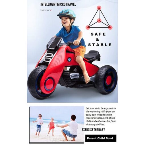 StarAndDaisy Kid's Ride on Style Bike for Kids Toddler Children 15 to 36 Months Battery Operated, Rechargeable - Image 4