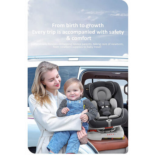 [Refurbished] StarAndDaisy ISOFIX Car Seat 360° Swivel, Sun roof, Recline, SIP (Side Impact Protection)- Forward Rearward Facing Side Protection, Convertible (0-12 Year/0-36 kg), ECE R44-04 (Multi-Black) - Image 6