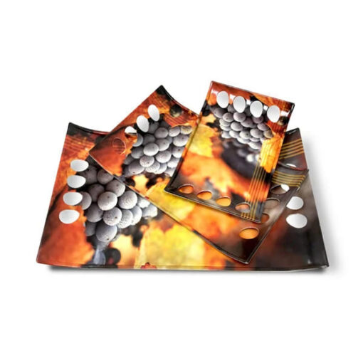 Crystal by SND Homes Melamine Serving Tray, Set of 3 (Small, Medium and Large Size) Royale Series Tray