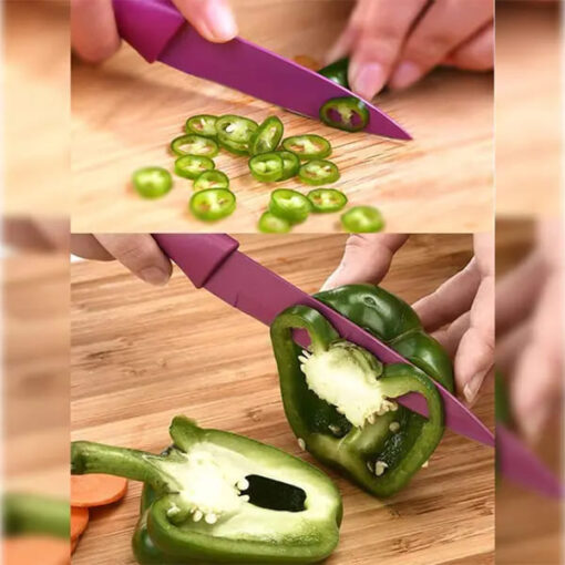 Ernesto Kitchen Knife set - Professional Series Kitchen Knife Anti-Slip ABS Handle with Non-Stick Coating Set of 2 - SND Homes - Image 4