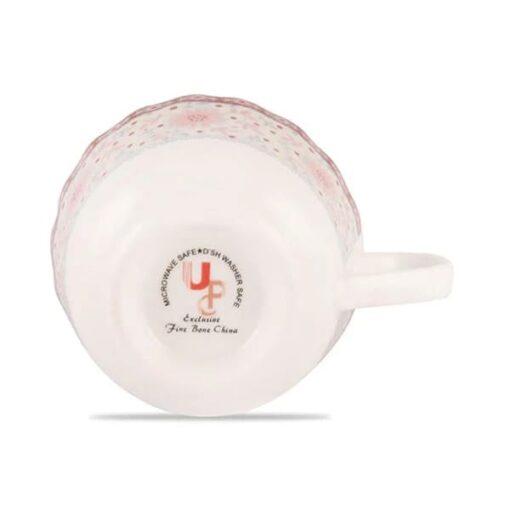 SND Homes Cup Saucer Sets with 6 Cups + 6 Saucer - New Modern Design Fine Bone China Ceramics Tableware Tea and Coffee Cups Set - Image 3