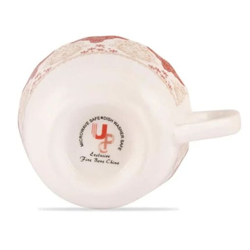 SND Homes Cup Saucer Sets with 6 Cups + 6 Saucer - New Modern Design Fine Bone China Ceramics Tableware, Premium Light Tea/Coffee Cups (Set of 6 Cups + 6 Saucer in a Box) *Made in India* - Image 2