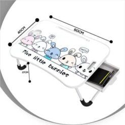Fiberboard Folded Portable Bed Table for Laptop