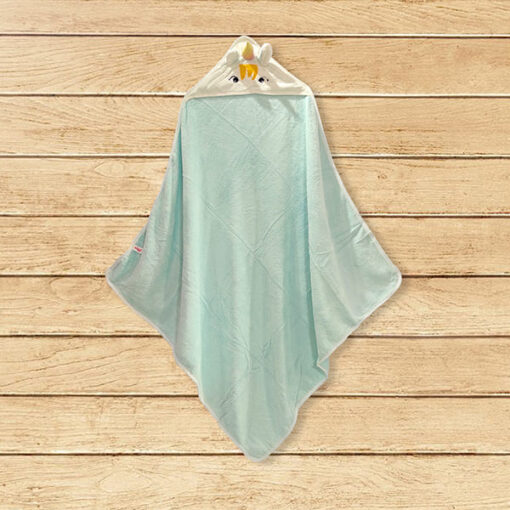 Staranddaisy Newborn 3-in-1 Unicorn Wrapper Baby Bath Towel (Blue),Pack of 1 Piece set (Upto 12 month)