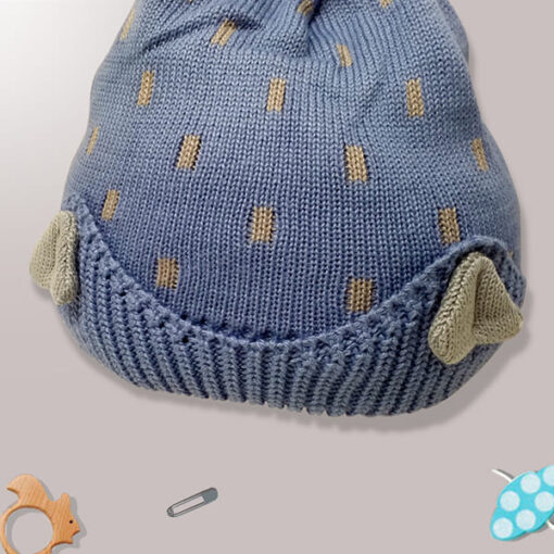 StarAndDaisy Kids Winter Cap (Upto 4 years kids Blue Bayoux) - Image 3